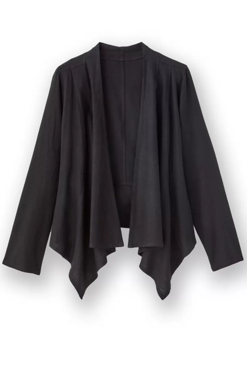 Soft Surroundings Alicante Linen Blend Topper Black Store