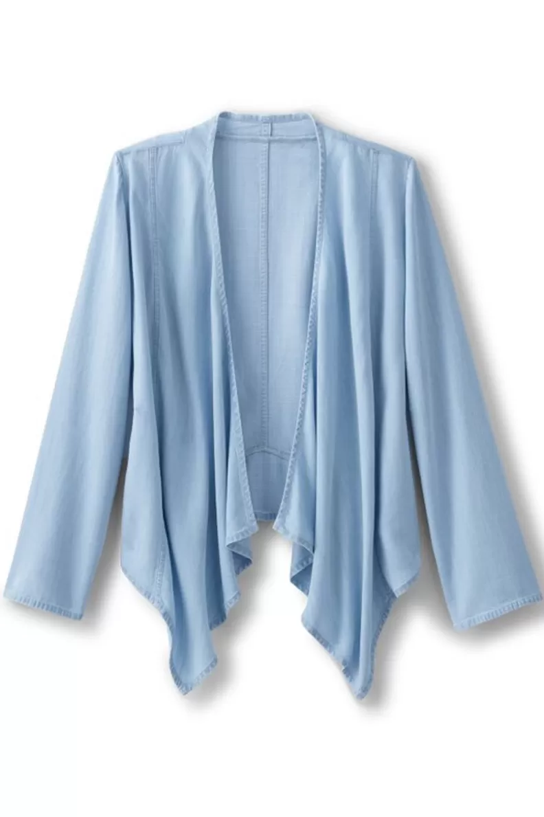 Soft Surroundings Alicante Tencel™ Topper LightChambray Best Sale