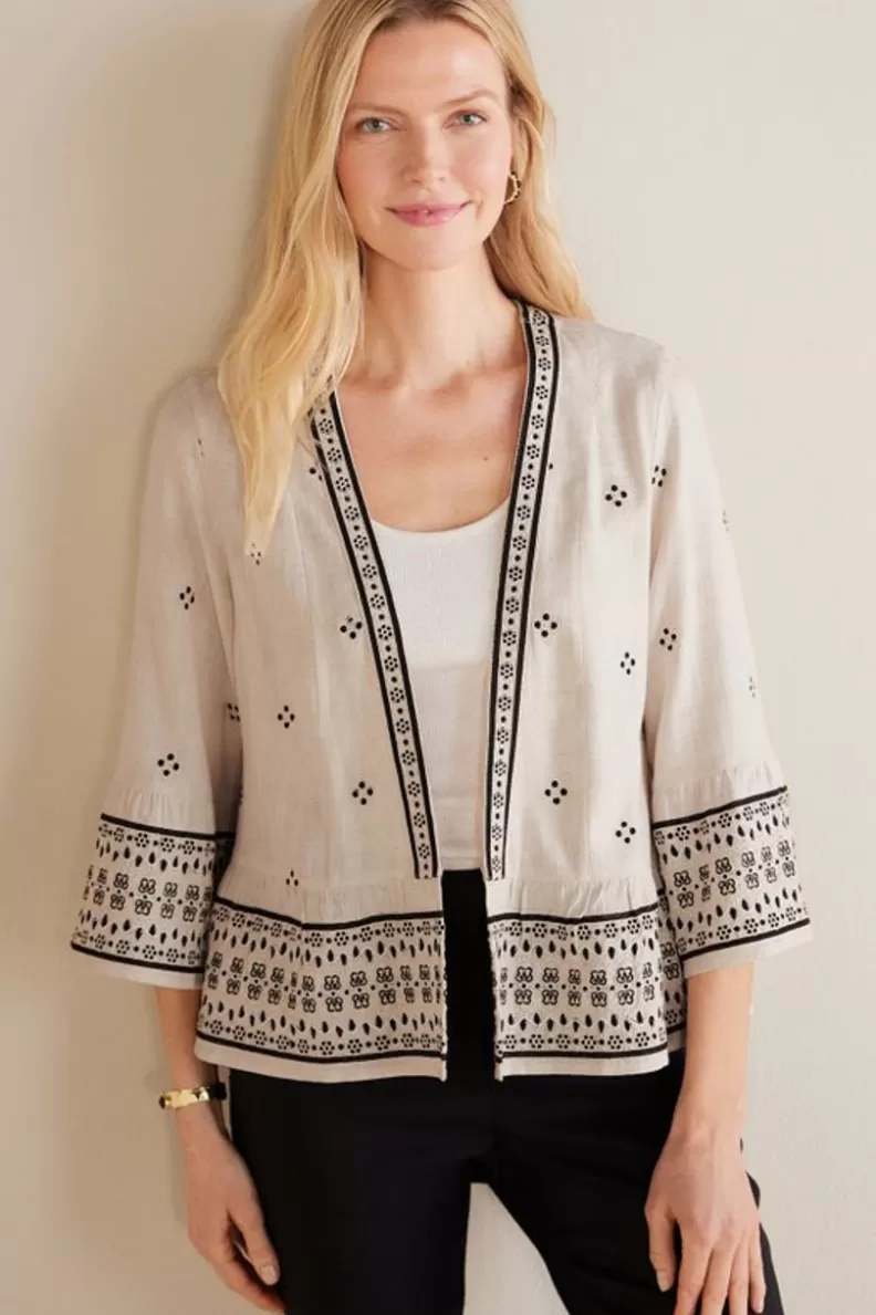 Soft Surroundings Amantea Jacket Moonbeam Discount