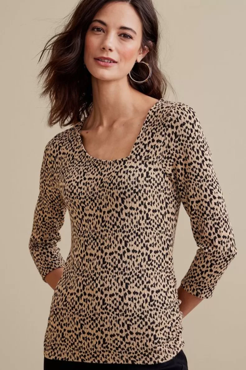 Soft Surroundings Anesha Top Leopard Best