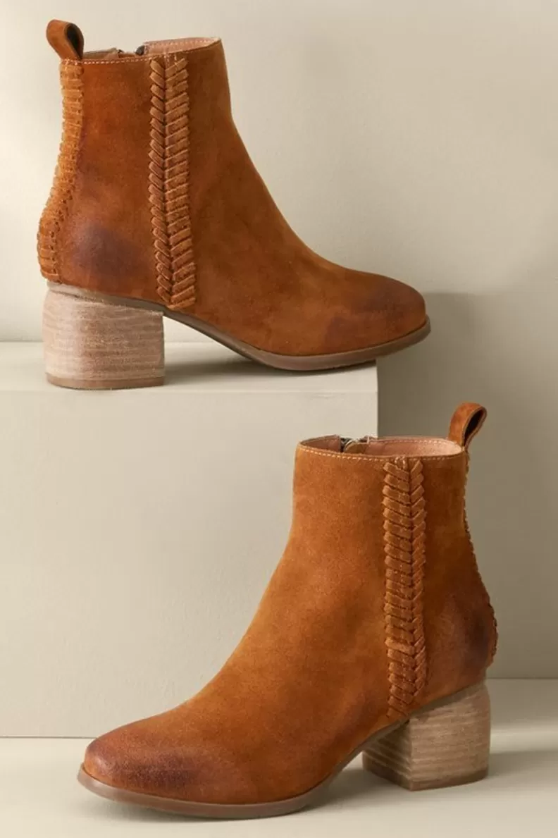 Soft Surroundings Antelope Nila Braid Bootie Cognac Cheap