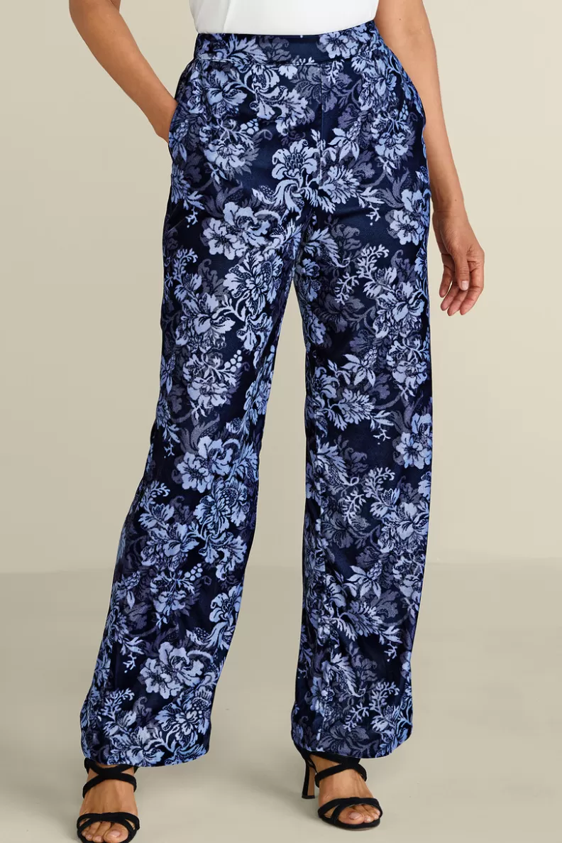 Soft Surroundings Aria Velvet Wide Leg Pants Best Sale