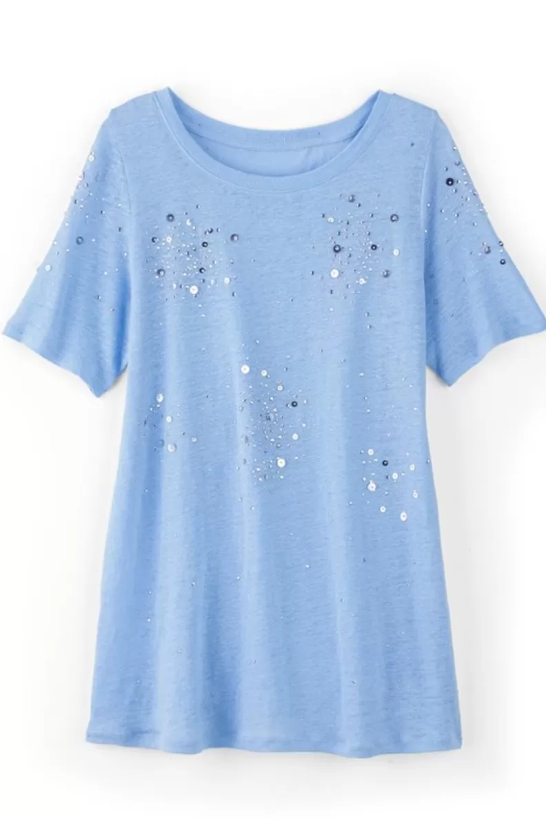 Soft Surroundings Astra Linen Tee Best
