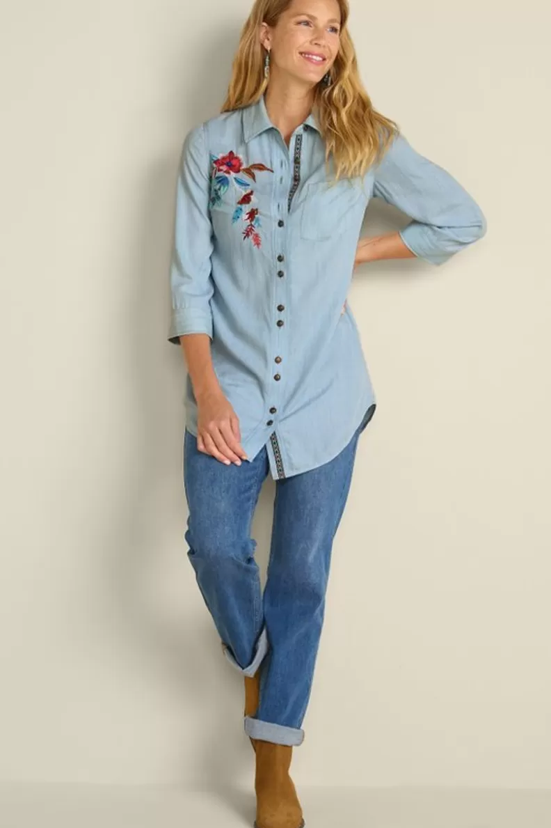 Soft Surroundings Aveline Tencel™ Tunic LightChambray Online