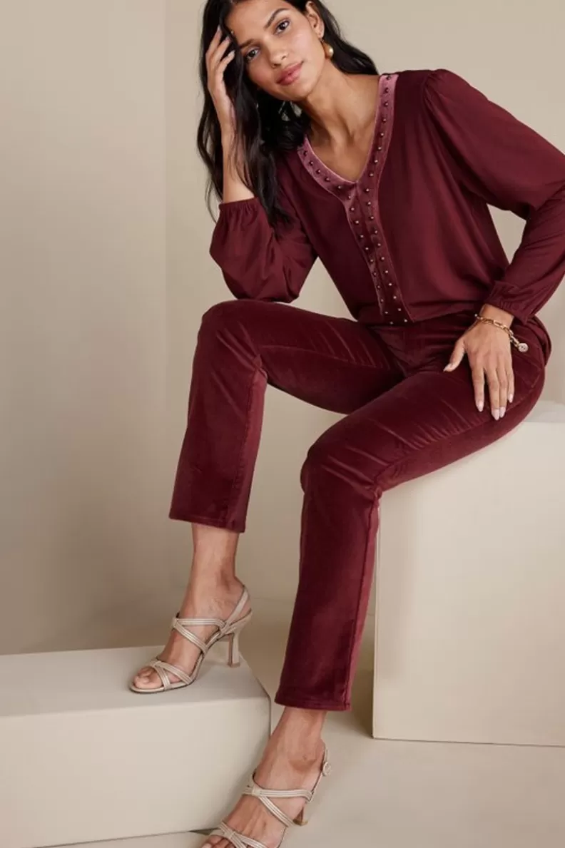 Soft Surroundings Blakely Velveteen Pants Sale