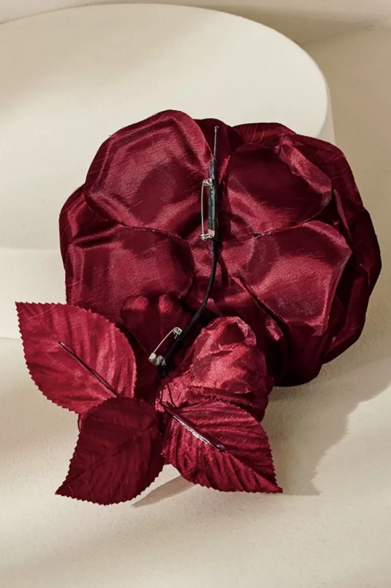 Soft Surroundings Bordeaux Blooms Pin Burgundy Fashion