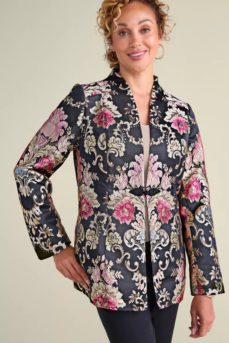 Soft Surroundings Branca Jacquard Jacket RoseBaroqueJacquard Best