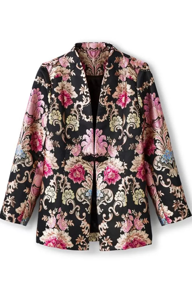 Soft Surroundings Branca Jacquard Jacket RoseBaroqueJacquard Best