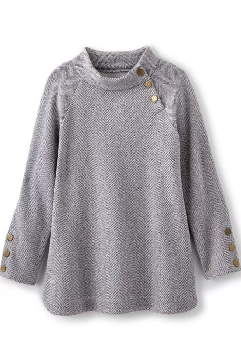Soft Surroundings Brooke Tunic Black/WhiteCombo Fashion