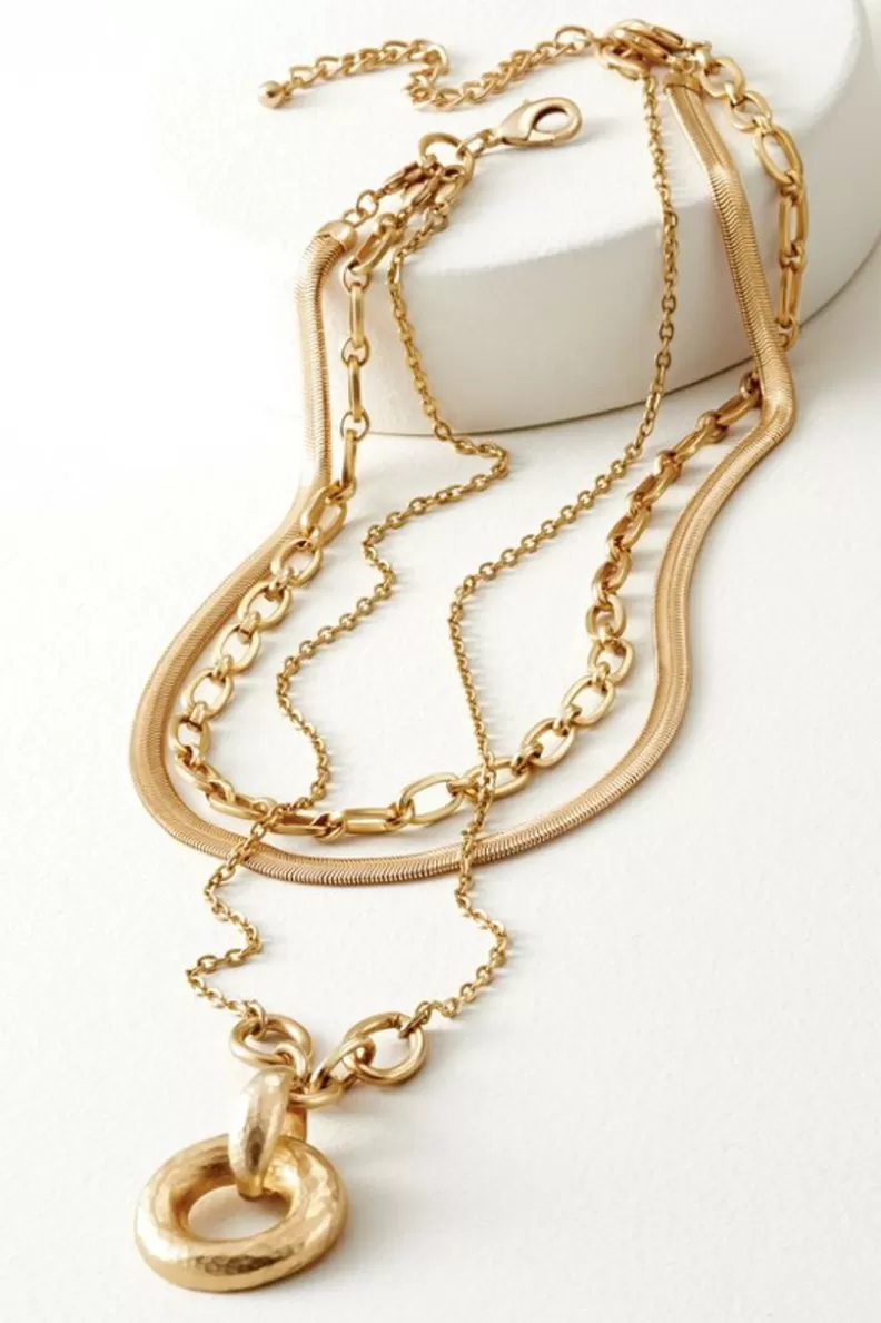 Soft Surroundings Cara Necklace Set Gold Flash Sale
