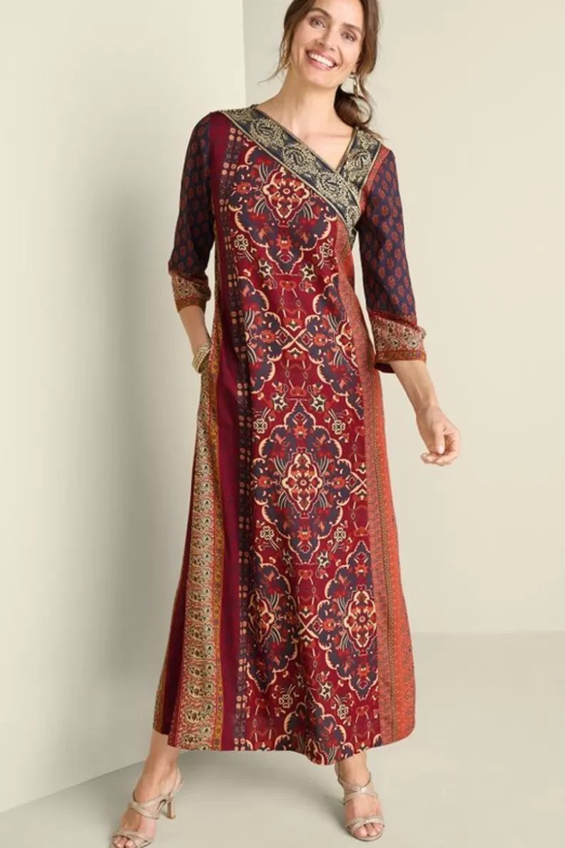 Soft Surroundings Cindra Maxi Dress AutumnalPatchwork Online