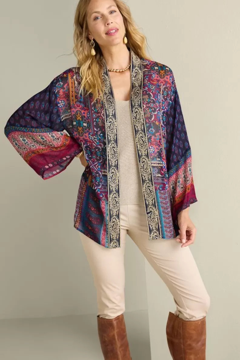 Soft Surroundings Cindra Topper AutumnalPatchworkMulti Outlet