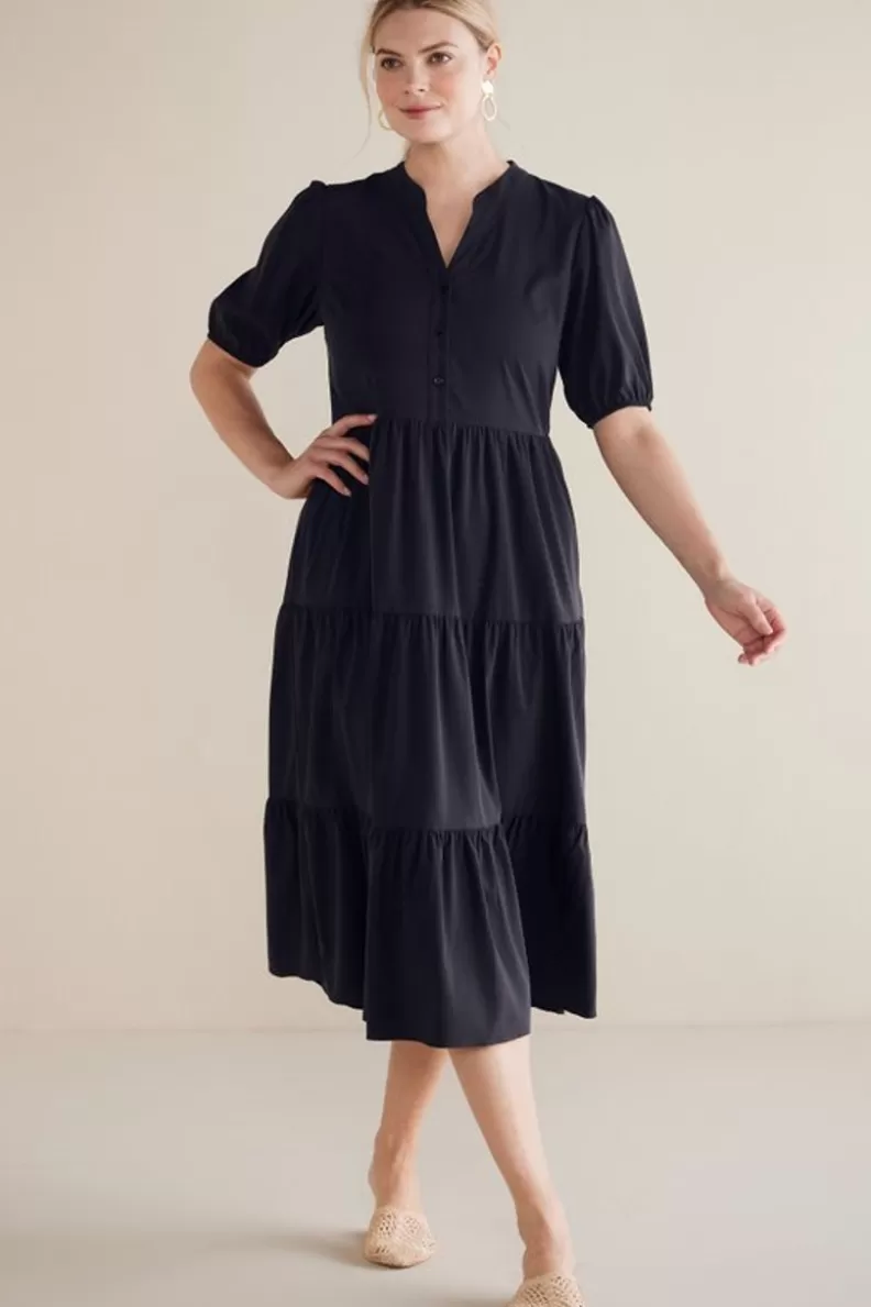Soft Surroundings Claudia Midi Dress Black Shop