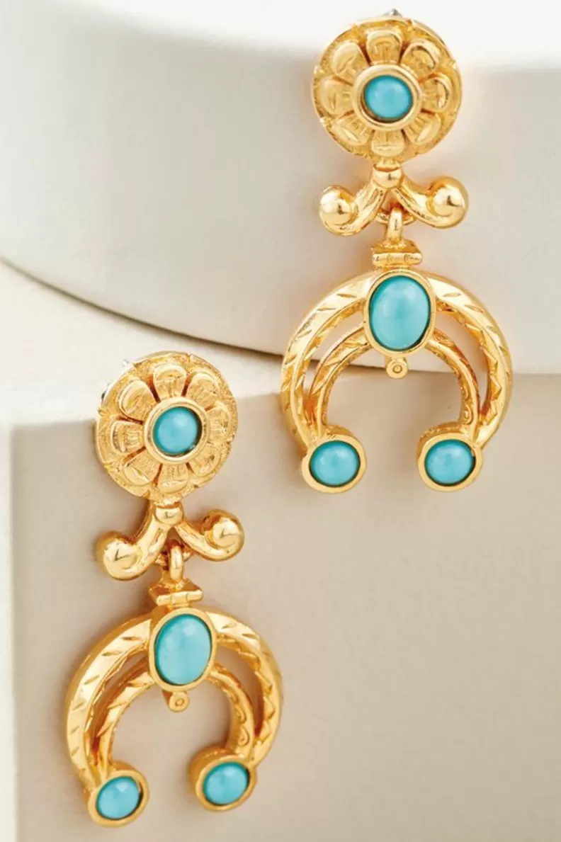 Soft Surroundings Dakota Drop Earrings Turquoise Outlet