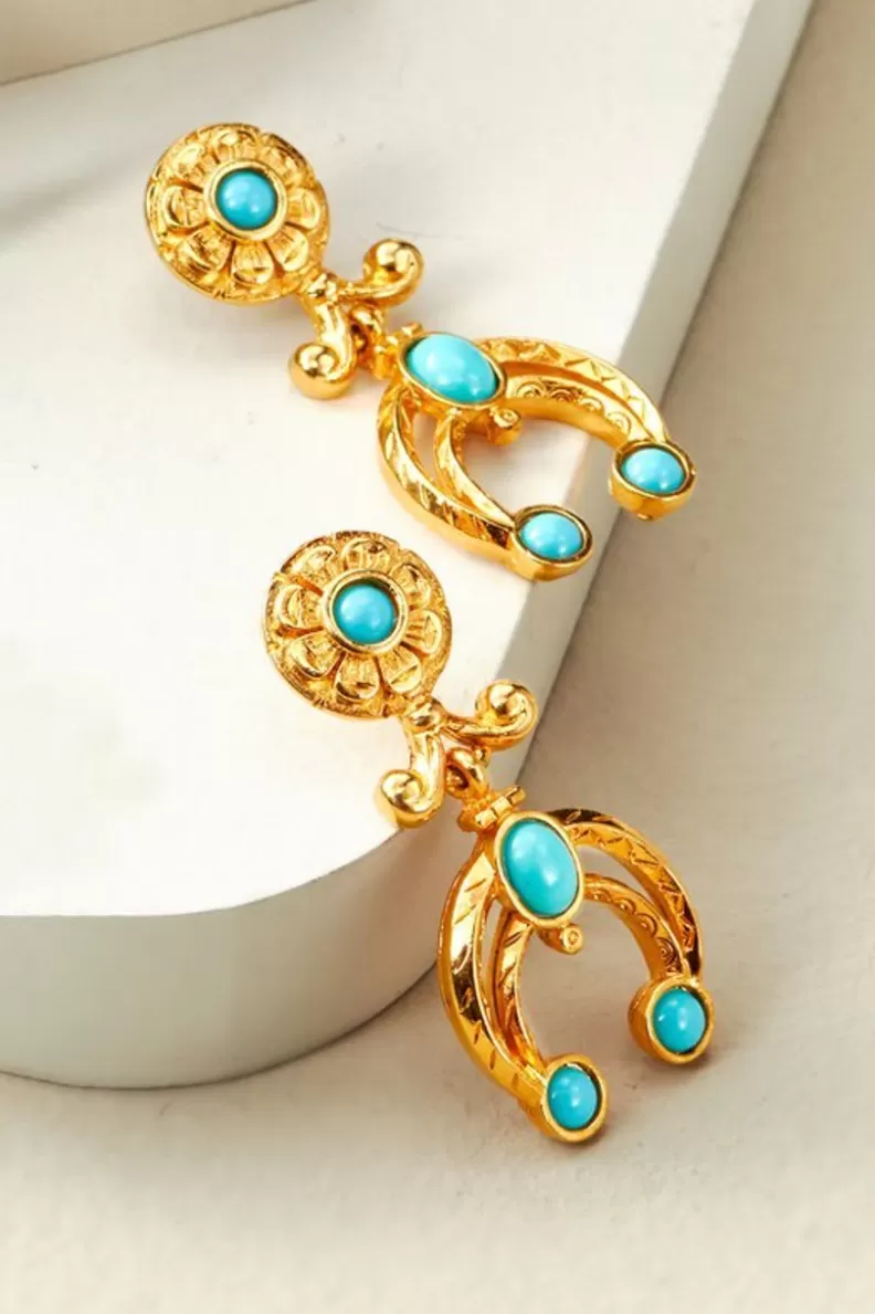 Soft Surroundings Dakota Drop Earrings Turquoise Outlet