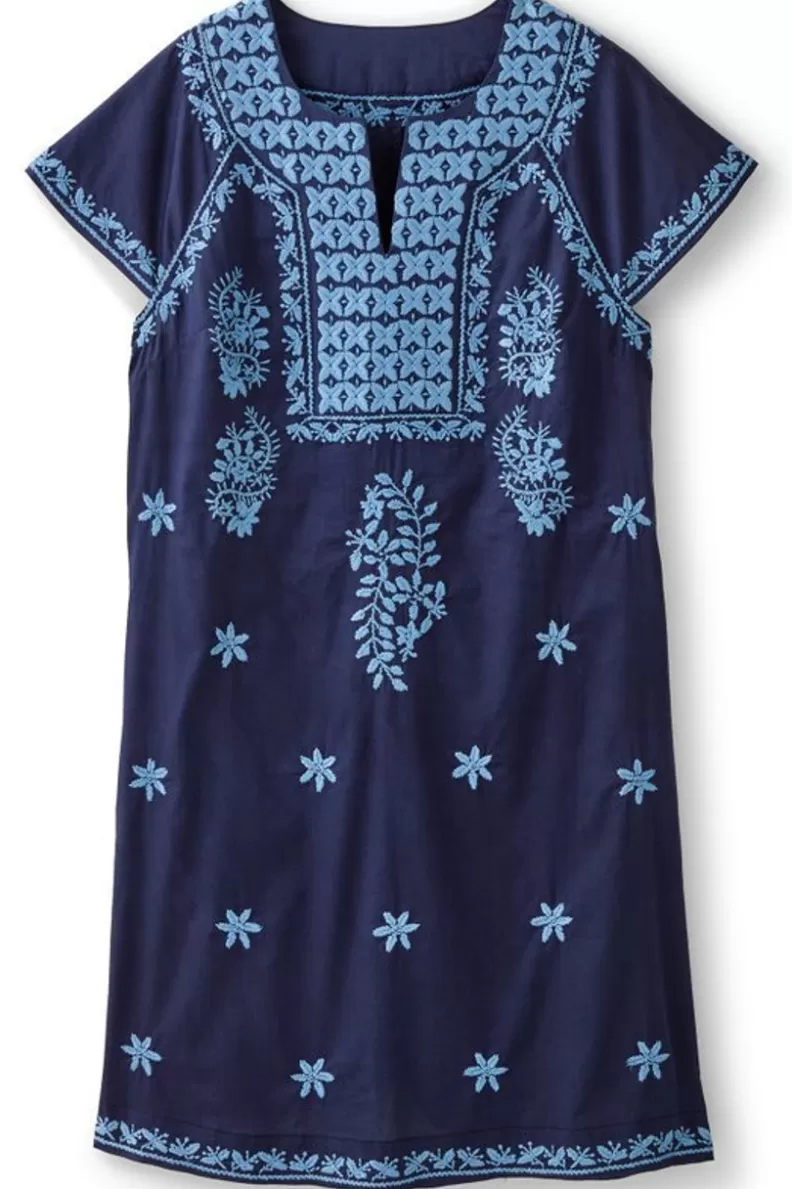 Soft Surroundings Davina Short Dress Navy Online
