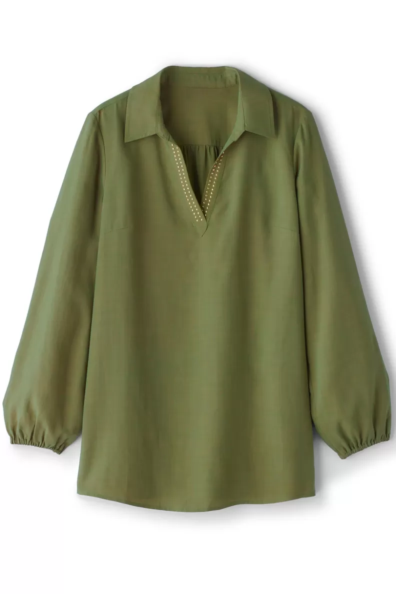 Soft Surroundings Delaine Tencel™ Tunic LodenGreen Best Sale