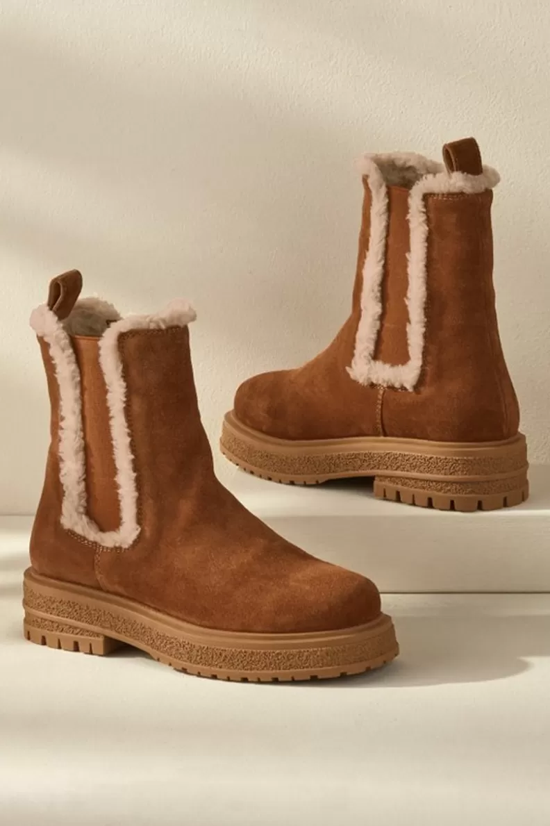 Soft Surroundings Diba True Temperature Shearling Boots Cognac Online