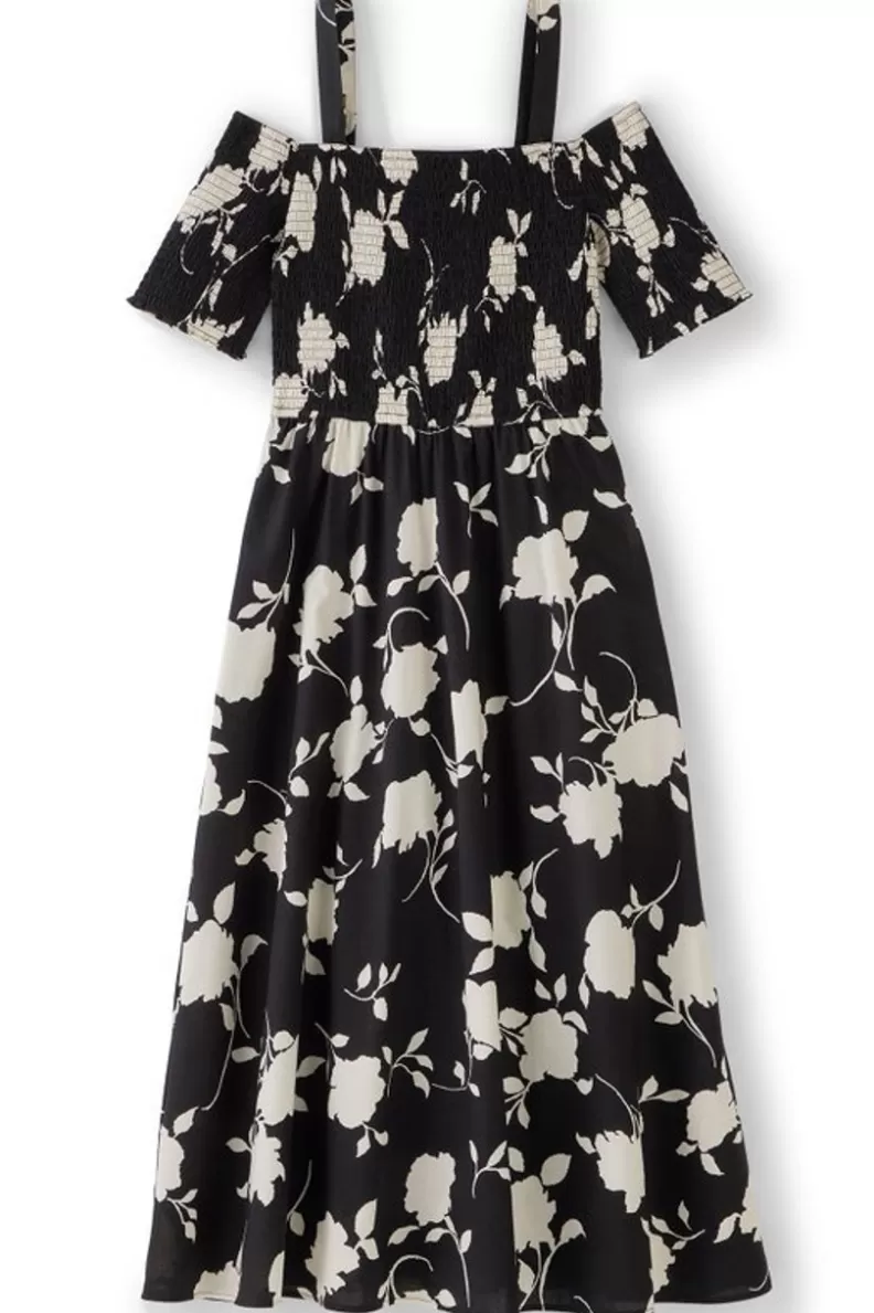 Soft Surroundings Divani Dress BlackWhiteFloral Cheap