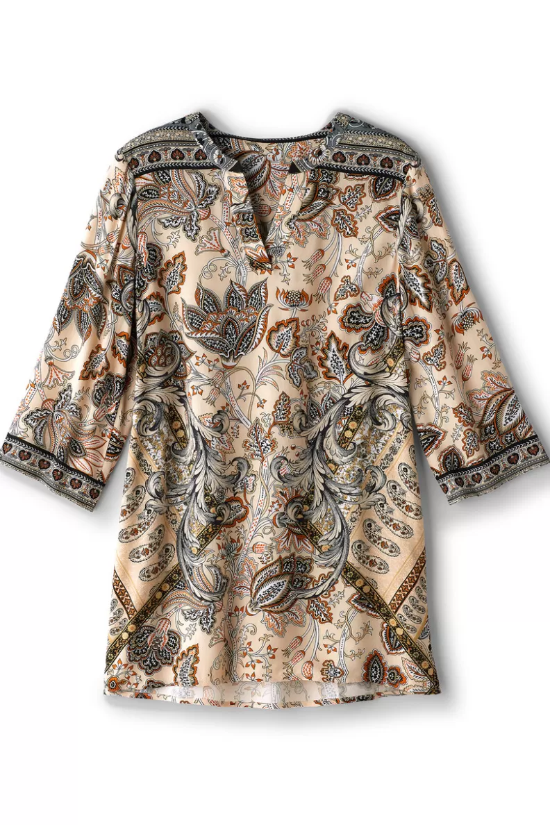 Soft Surroundings Dona 3/4 Sleeve Tunic ScandinavianScarf Sale
