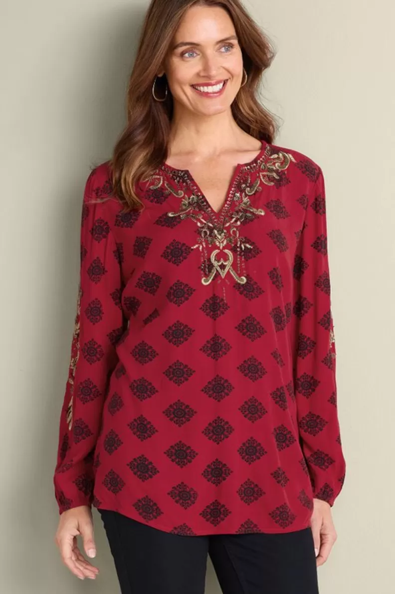 Soft Surroundings Eboni Embellished Tunic DitsyFoulard Discount