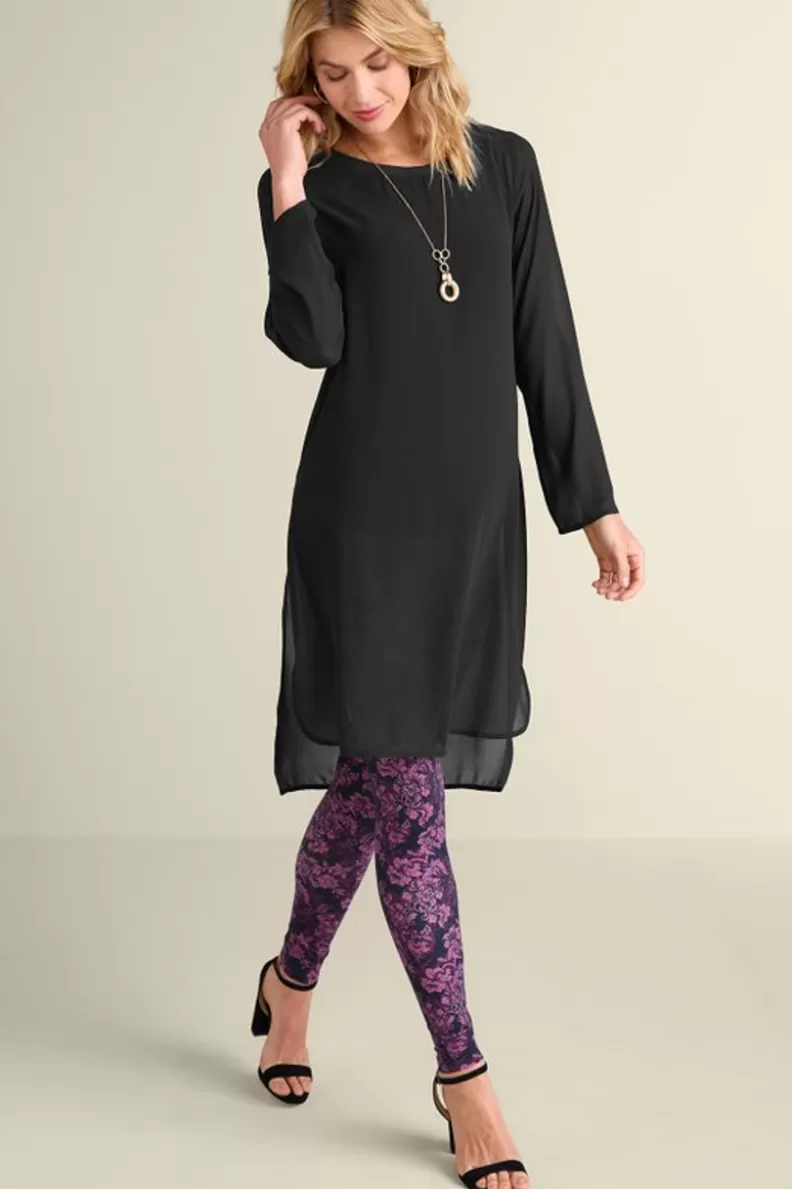 Soft Surroundings Elegance Tunic Black Flash Sale