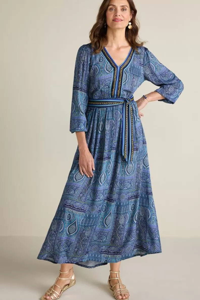 Soft Surroundings Eugenie Maxi Dress AzoresScarf Flash Sale