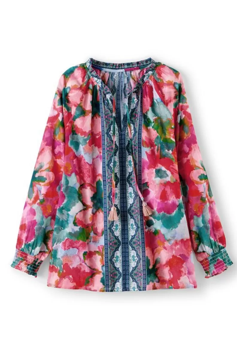 Soft Surroundings Evalina Top PinkRanunculus Flash Sale