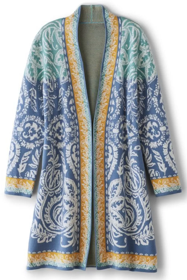 Soft Surroundings Ezer Jacquard Duster WeekendScarf Best Sale
