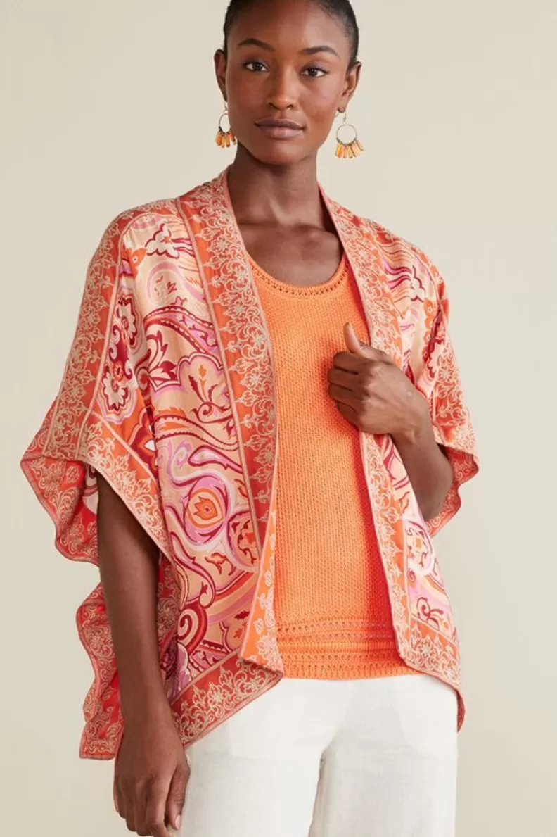 Soft Surroundings Farida Topper PinkBeachPaisley Best