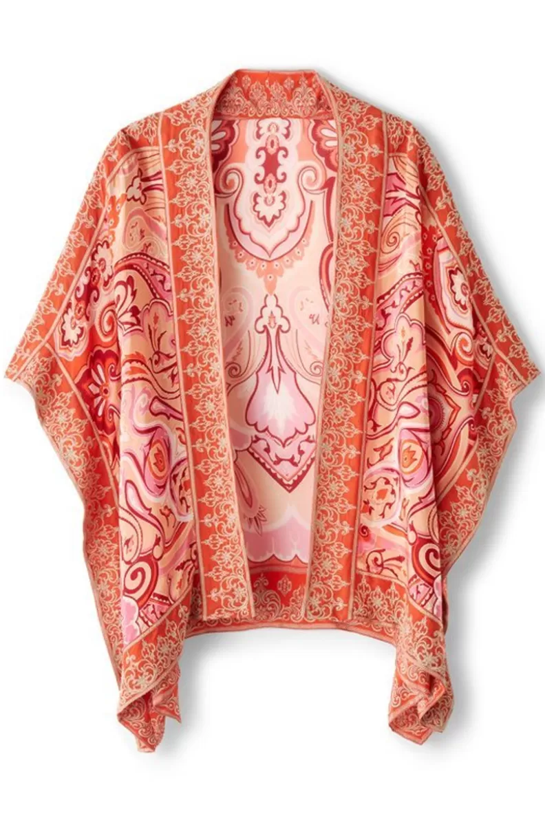 Soft Surroundings Farida Topper PinkBeachPaisley Best