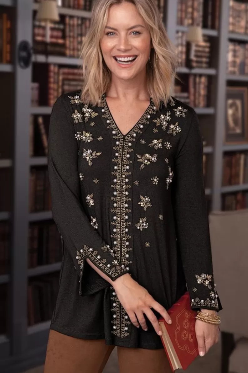 Soft Surroundings Festa Tunic Black Outlet