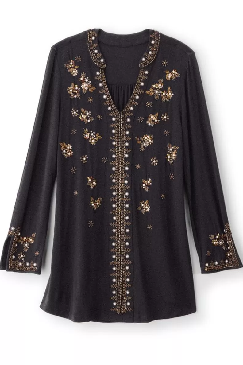 Soft Surroundings Festa Tunic Black Outlet