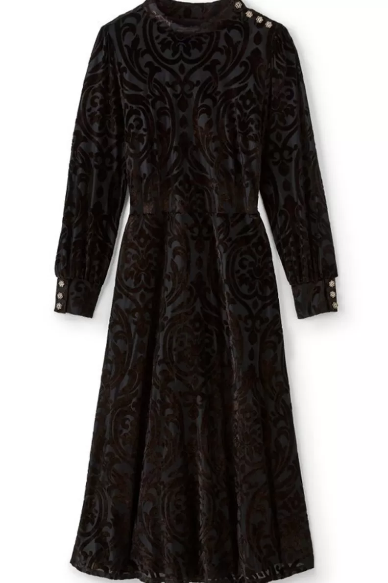 Soft Surroundings Hadley Velvet Dress BlackAbstract Hot