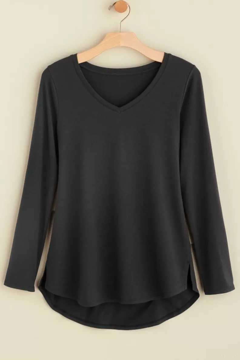 Soft Surroundings Isabel Pima Long Sleeve Tee Shop