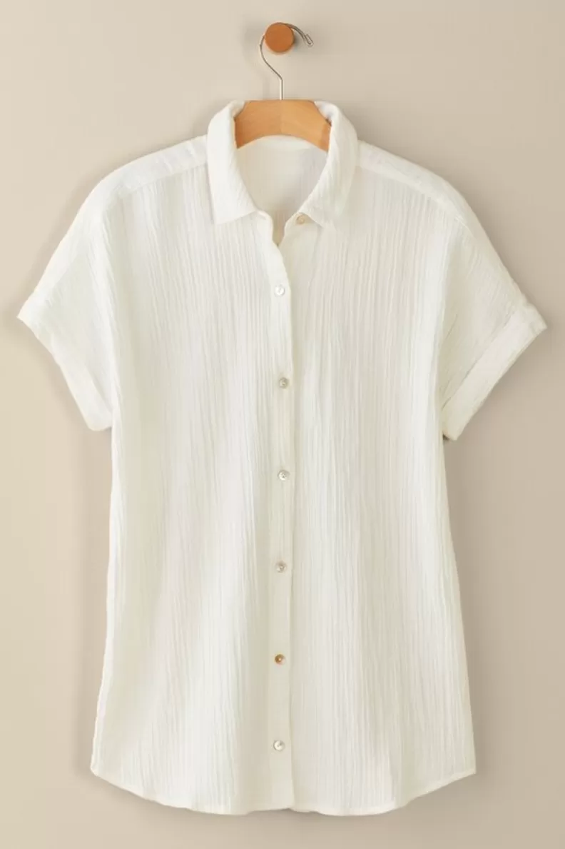 Soft Surroundings Je Veux Gauze Top New