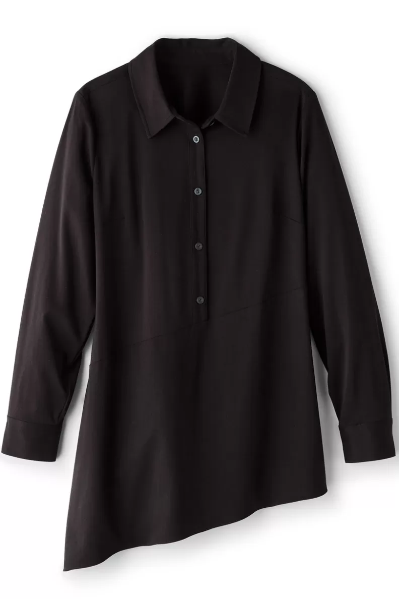 Soft Surroundings Jeanne Asymmetrical Tunic Black Cheap