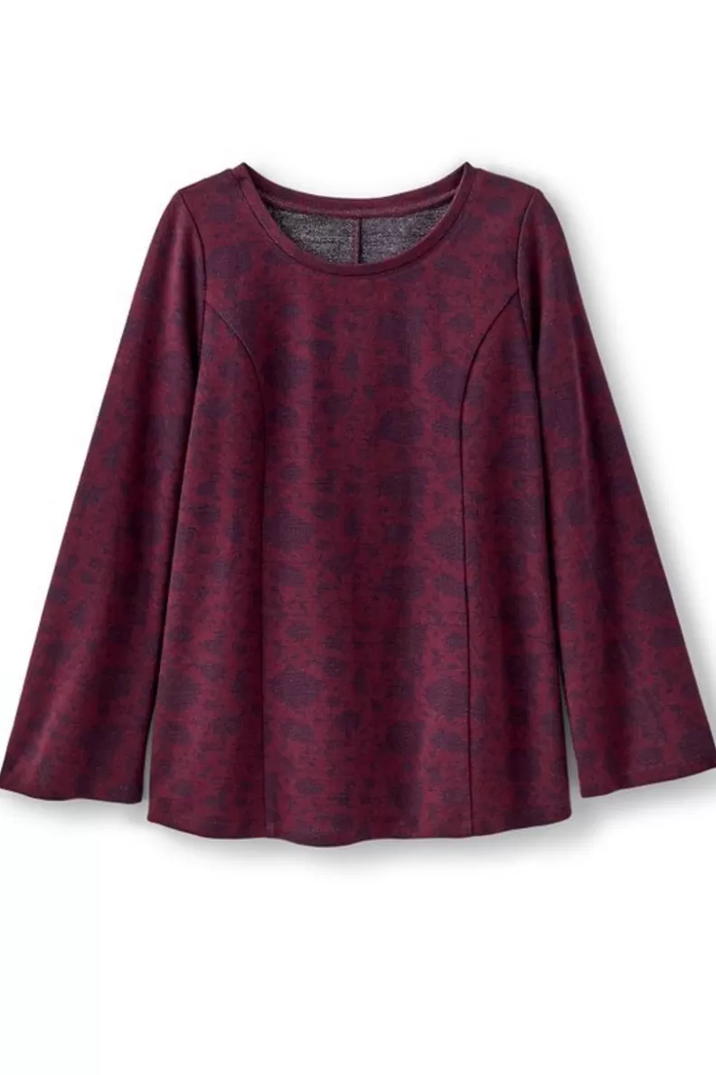 Soft Surroundings Jeri Jacquard Top MultiFloral Cheap