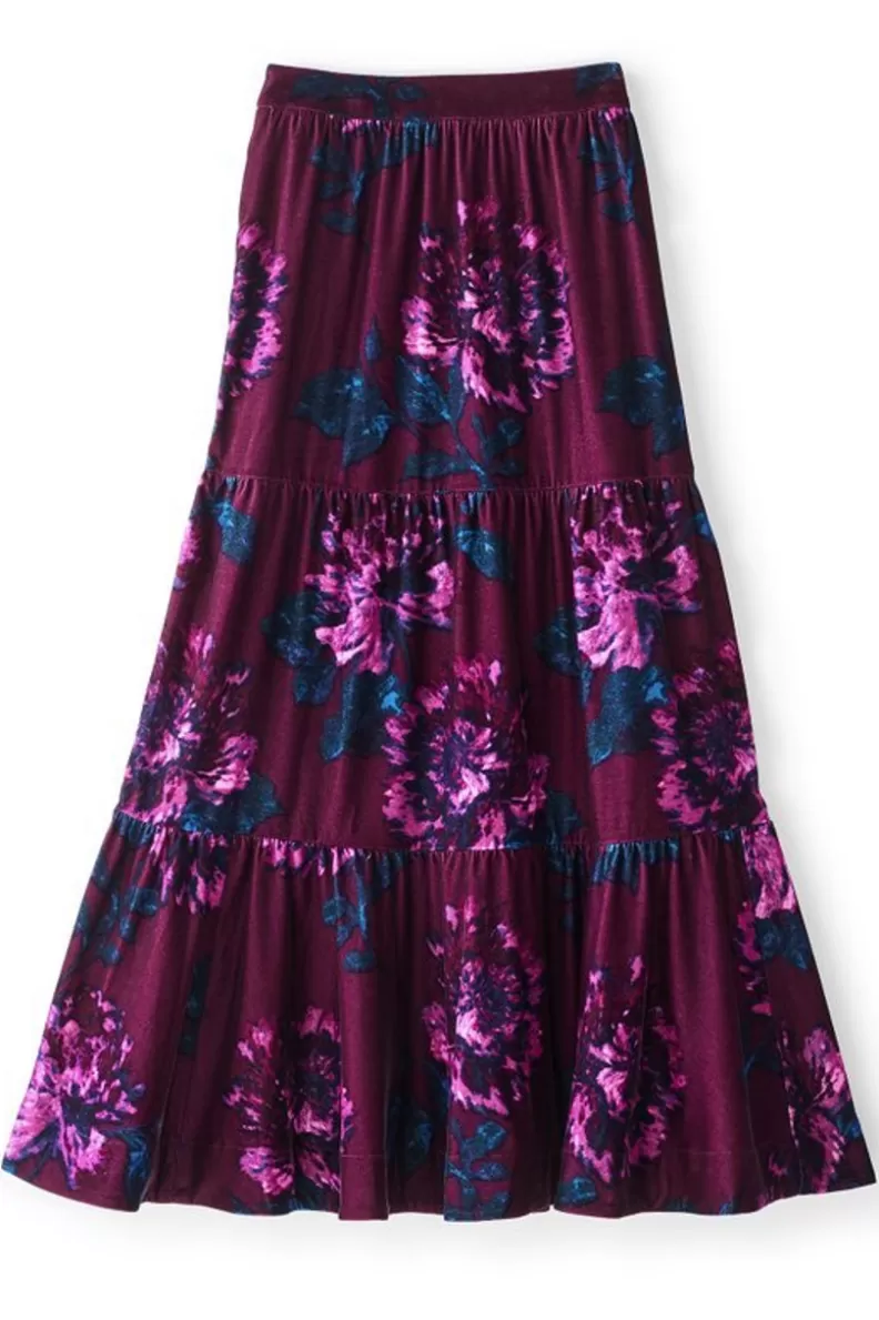 Soft Surroundings Kara Velvet Skirt BordeauxBloom Shop