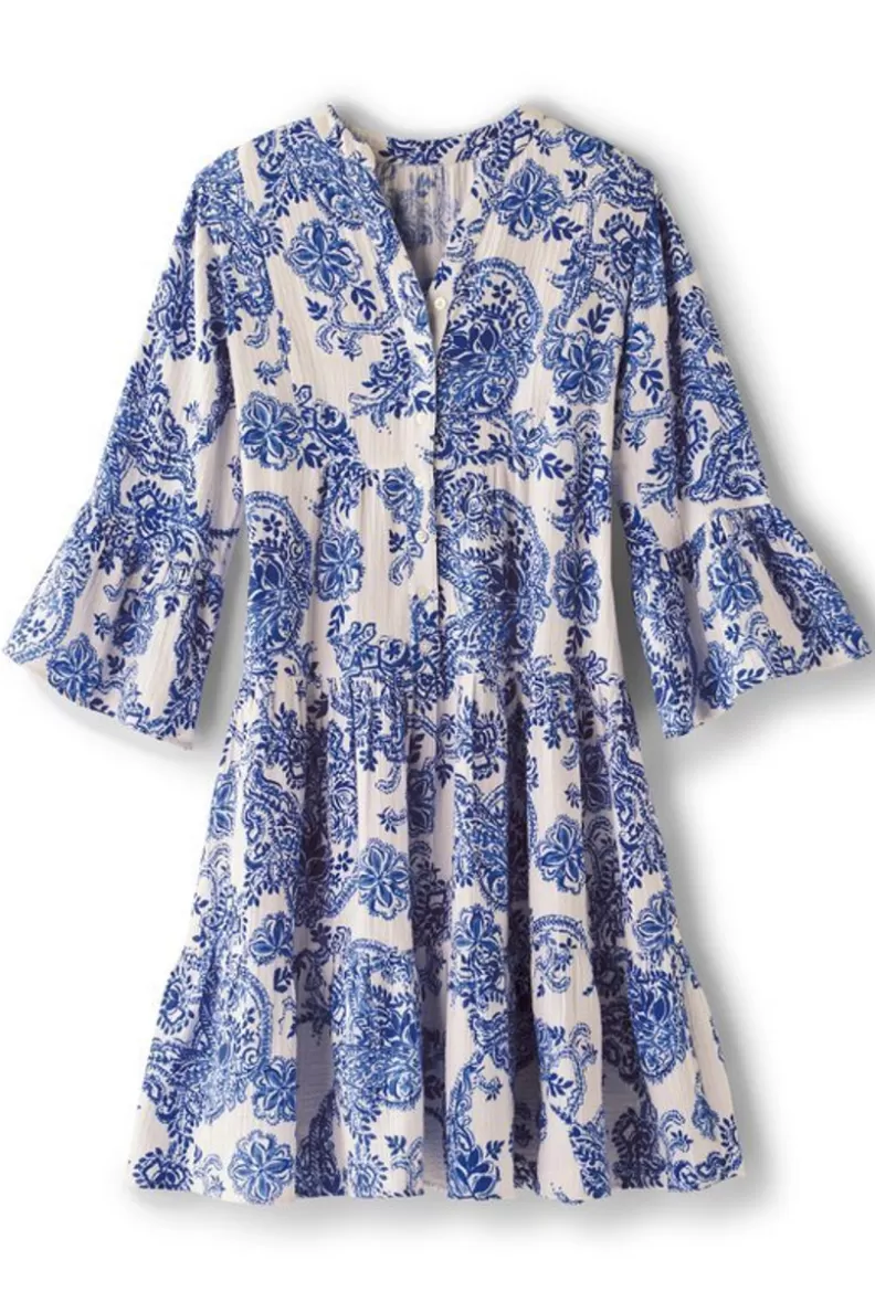 Soft Surroundings Karis Gauze Short Dress KamariPaisley Store