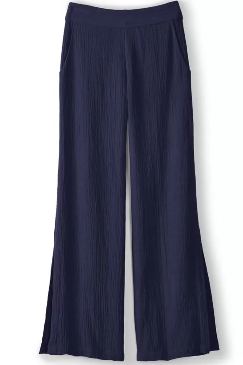 Soft Surroundings Khulani Wide Leg Gauze Pants Shop