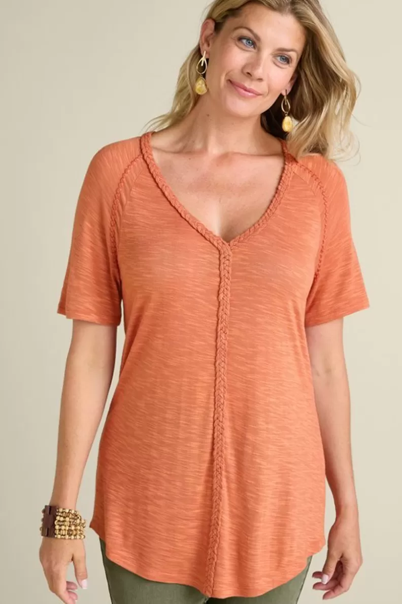 Soft Surroundings Lainey Slub Tee Cheap