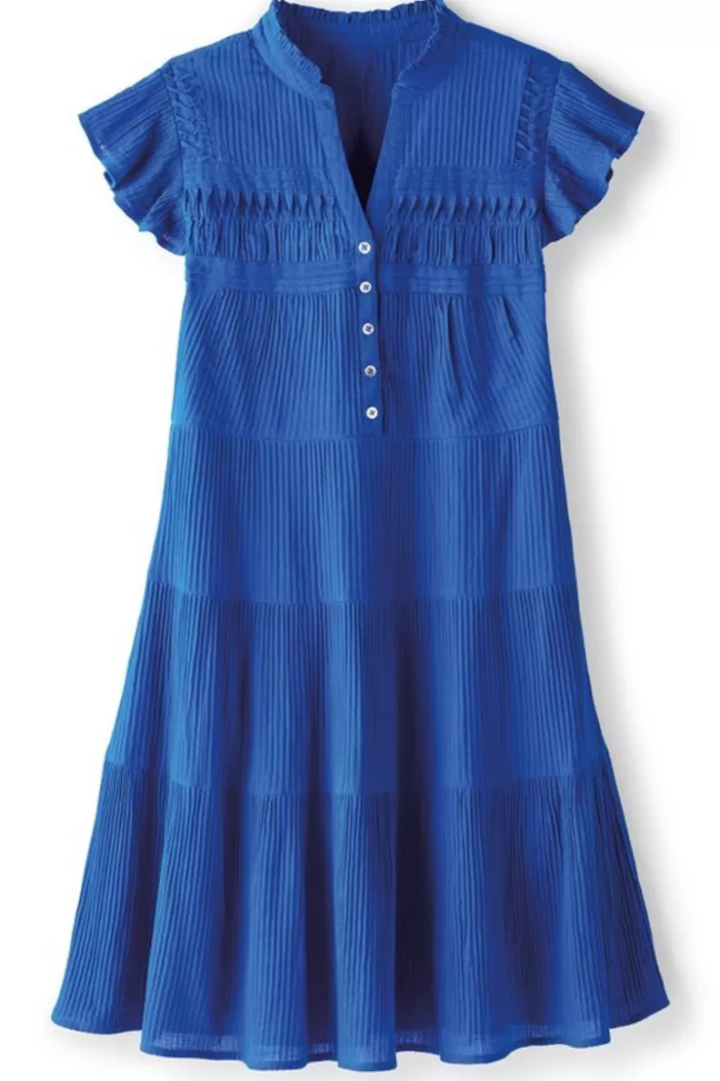 Soft Surroundings Lakely Short Dress Sapphire Hot