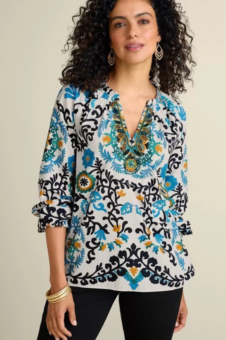 Soft Surroundings Leona Long Sleeve Top TibetanScarf Store