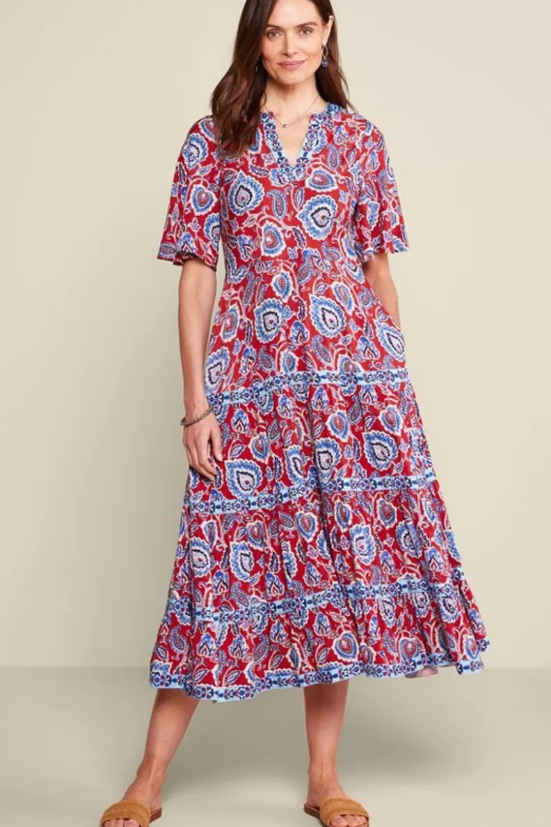 Soft Surroundings Lilith Midi Dress CyntheraFloral/Border Shop