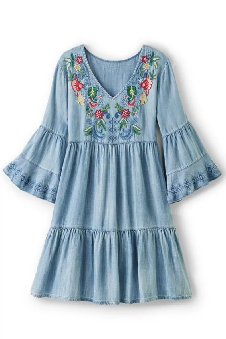 Soft Surroundings Lina Short Dress LightChambray Online