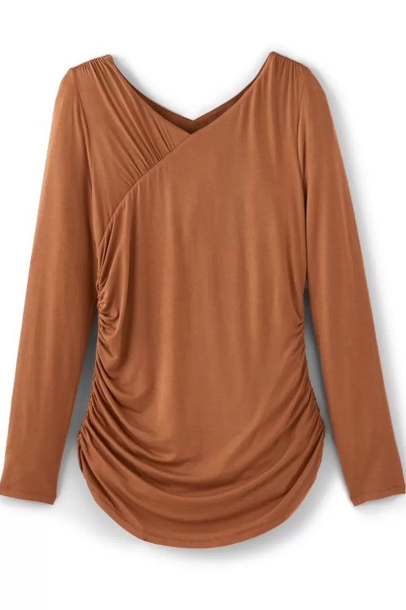 Soft Surroundings Linette Top Hazelnut Discount