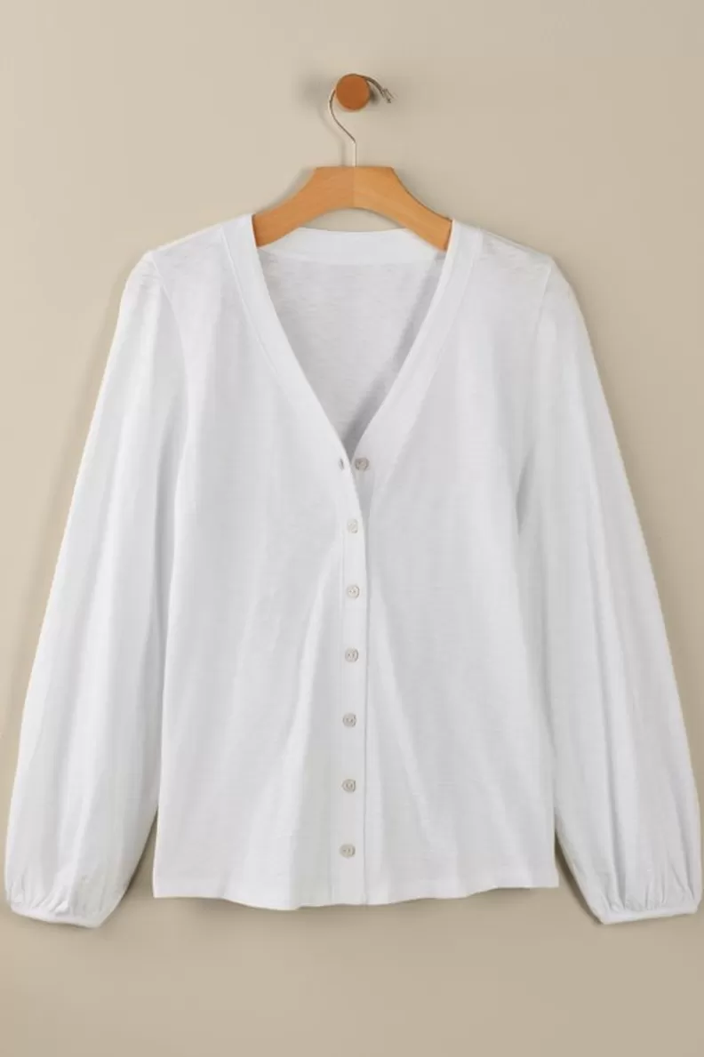 Soft Surroundings Lorna Button Front Top Sale