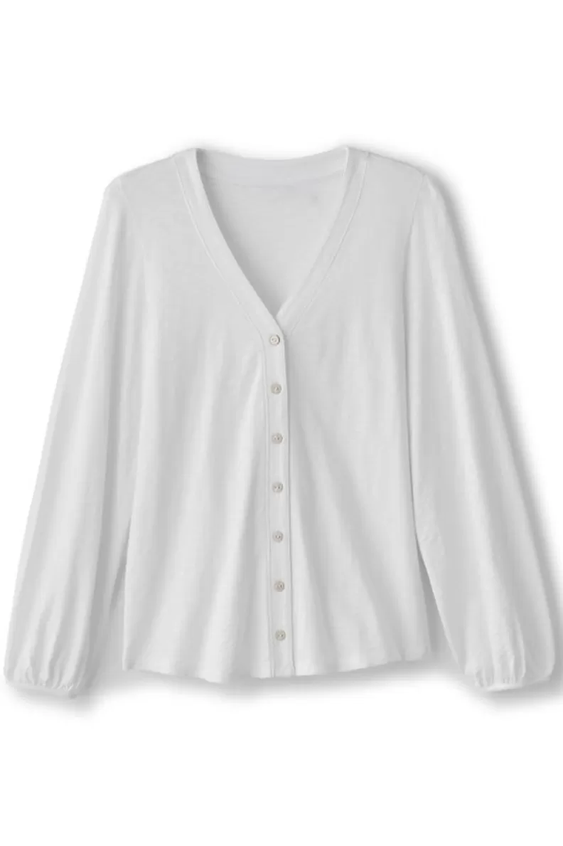 Soft Surroundings Lorna Button Front Top Sale