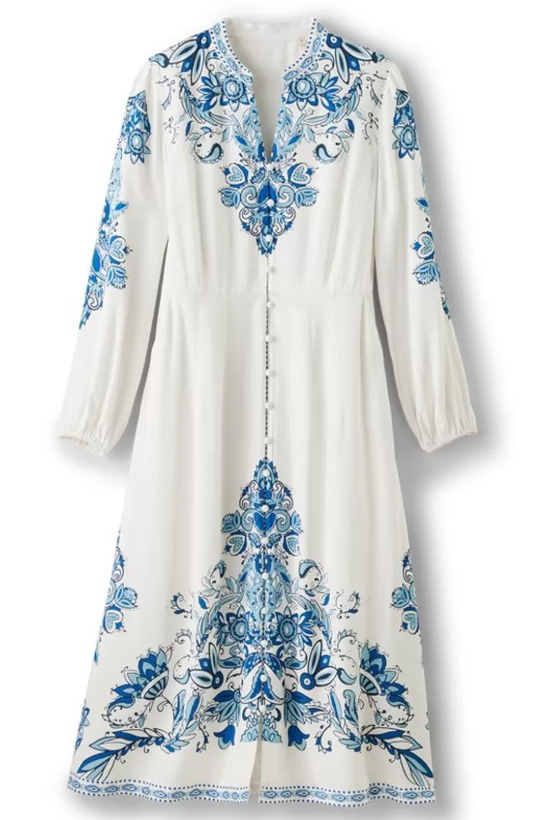 Soft Surroundings Louise Midi Dress PerissaScarf Discount
